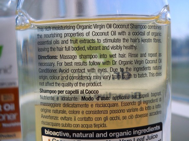 Dr Organic Coconut Oil Shampoo 265 ml
