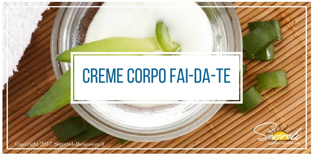 Creme Corpo Fai Da Te Segreti Del Fitness