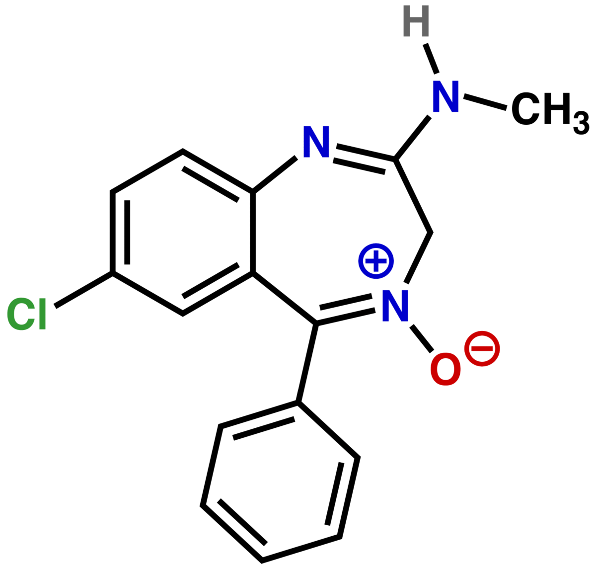 Clordiazepossido - formula chimica